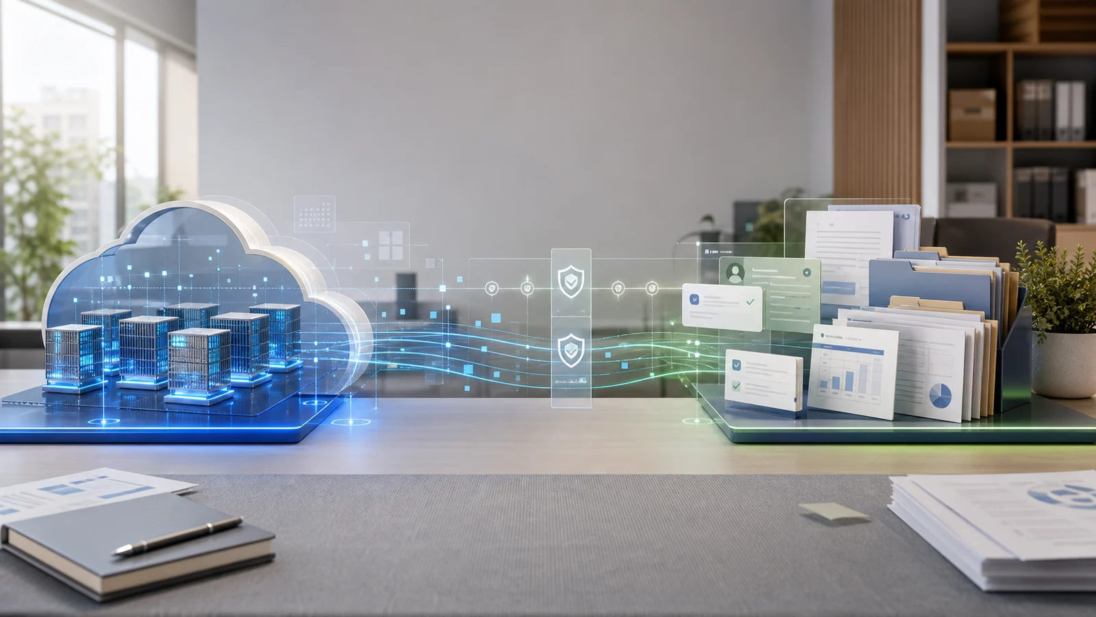 Sistema híbrido de inteligencia artificial con modelos en la nube y agentes internos conectados